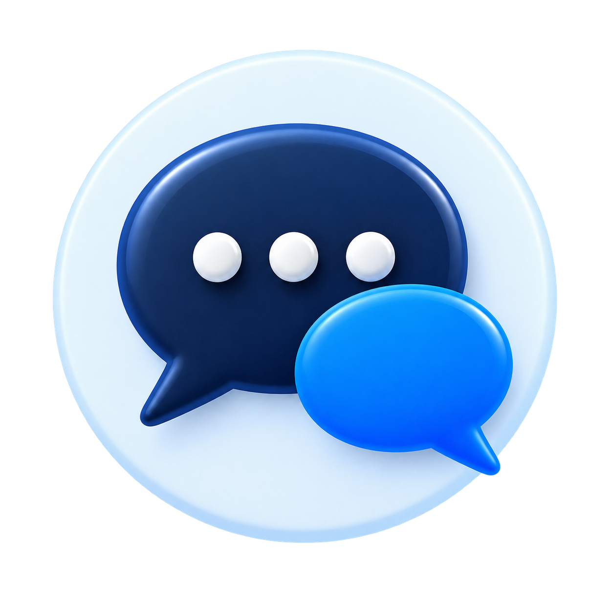 Conversation bubbles representing a free assessment